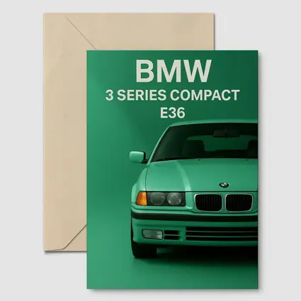 BMW 3 Series E36 Compact Green Art
