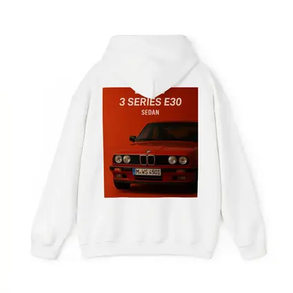 BMW 3 Series E30 Sedan Red Background