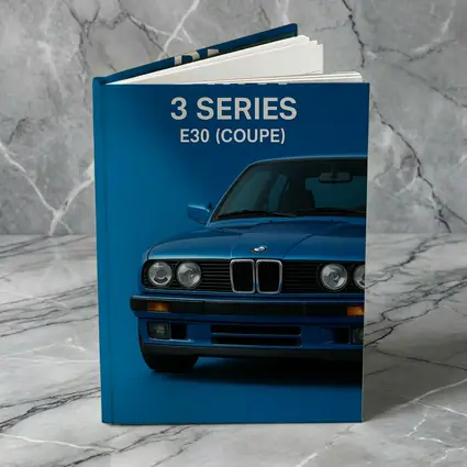 BMW E30 3 Series Coupe Blue Art