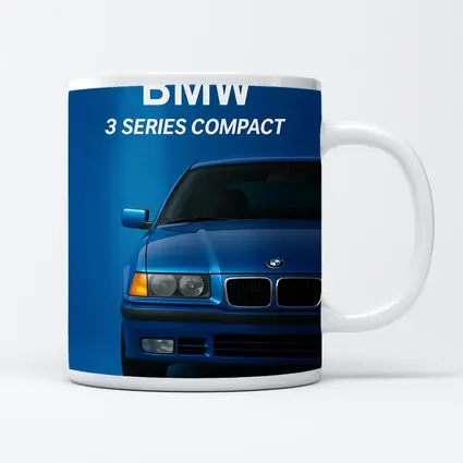 BMW Three Series Compact Blue Background