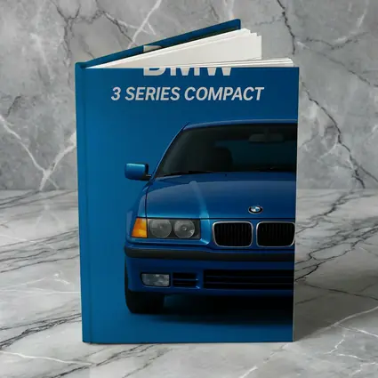 BMW Three Series Compact Blue Background