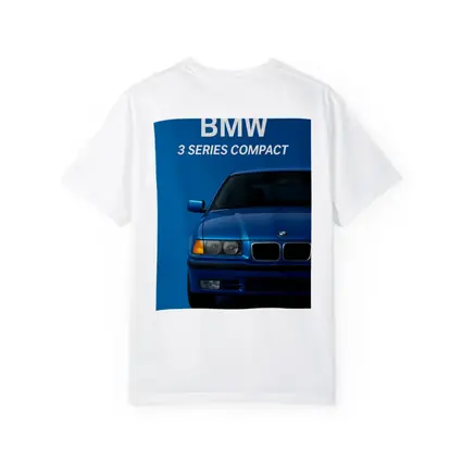 BMW Three Series Compact Blue Background