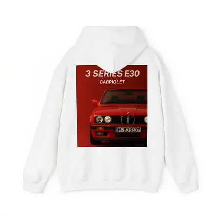 BMW 3 Series E30 Cabriolet Red Background