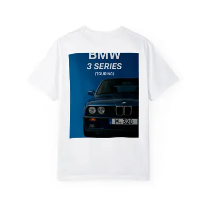 BMW Three Series Touring Blue Background Art