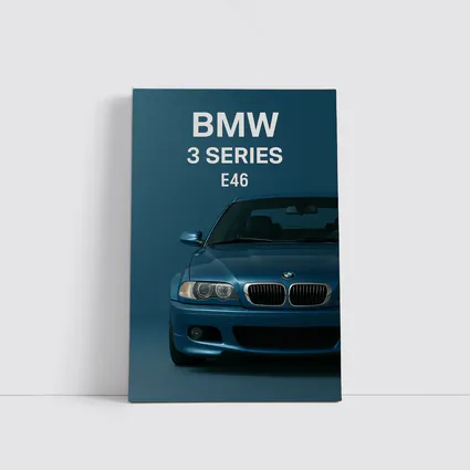 BMW 3 Series E46 Blue Studio Front