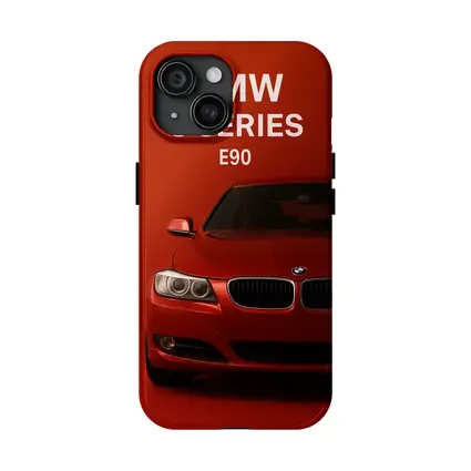 BMW 3 Series E90 Red Background Art