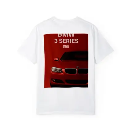 BMW 3 Series E90 Red Background Art