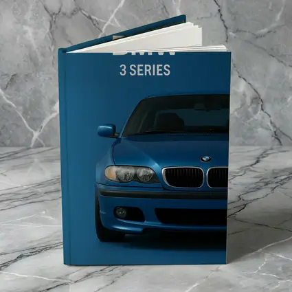 BMW 3 Series Blue Car Front View