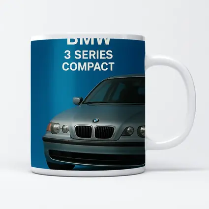 BMW Three Series Compact Blue Background