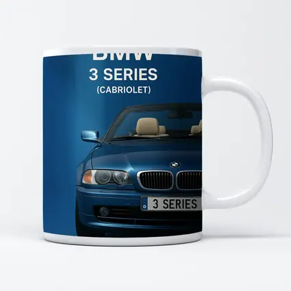 BMW 3 Series Cabriolet Blue Studio Art