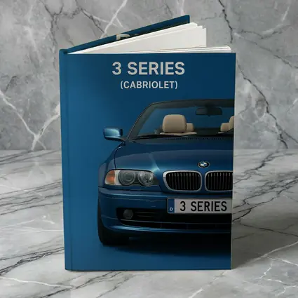 BMW 3 Series Cabriolet Blue Studio Art