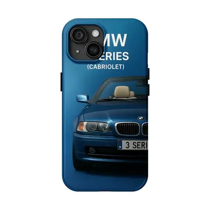 BMW 3 Series Cabriolet Blue Studio Art