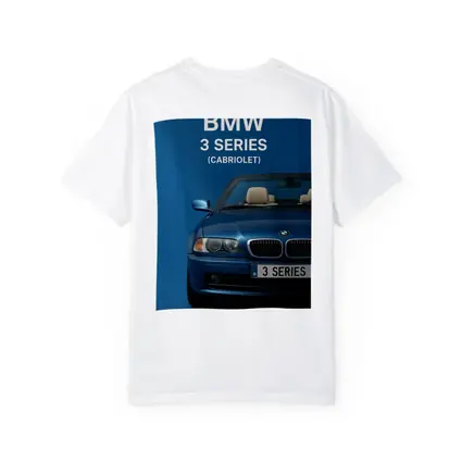 BMW 3 Series Cabriolet Blue Studio Art