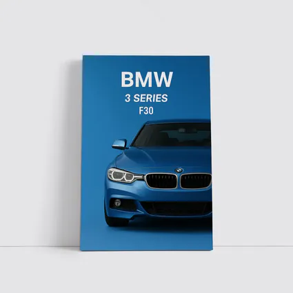 BMW 3 Series F30 Blue Front View