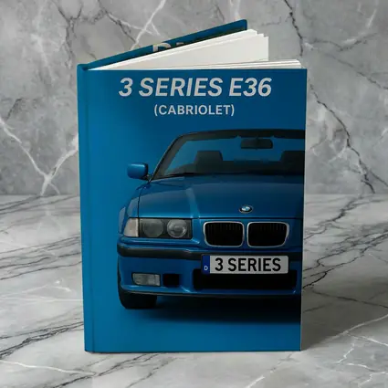 BMW Three Series E36 Cabriolet Blue Art