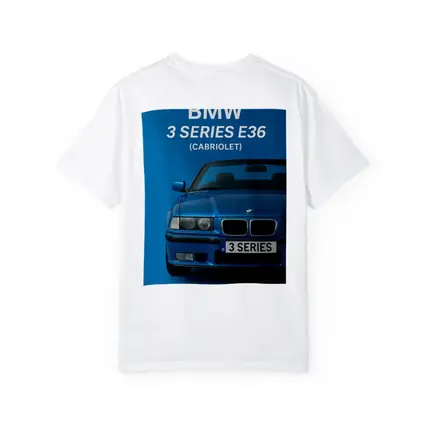 BMW Three Series E36 Cabriolet Blue Art