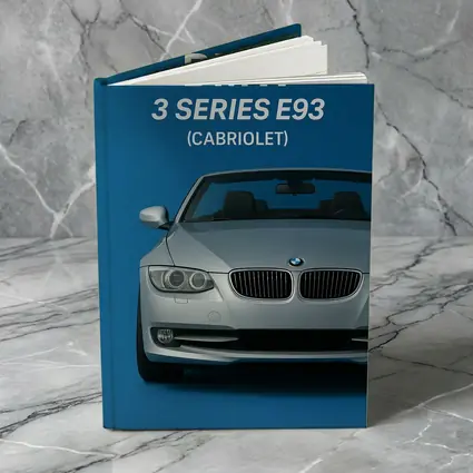BMW Three Series E93 Cabriolet Blue Background