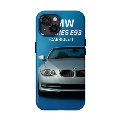 BMW Three Series E93 Cabriolet Blue Background