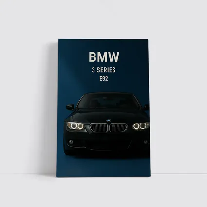 BMW 3 Series E92 Dark Blue Background
