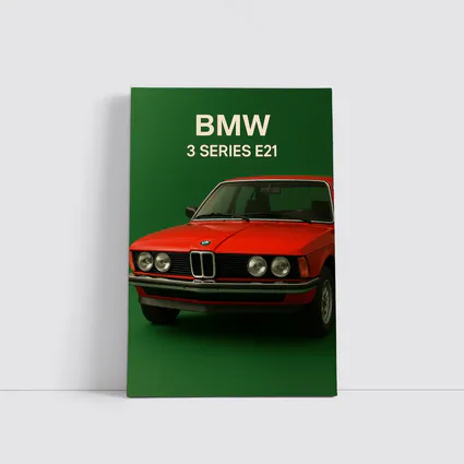 BMW 3 Series E21 Red Green Background