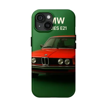 BMW 3 Series E21 Red Green Background