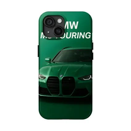 BMW M3 Touring Green Minimal Car Art