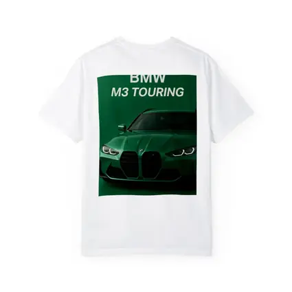BMW M3 Touring Green Minimal Car Art