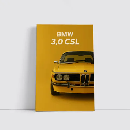 BMW Three Zero CSL Classic Yellow Minimal