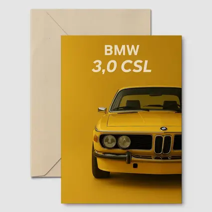 BMW Three Zero CSL Classic Yellow Minimal