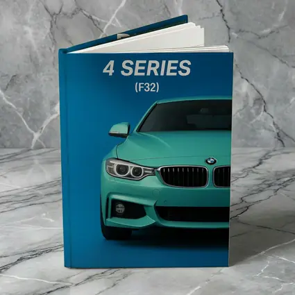 BMW Four Series F32 Teal Blue Background