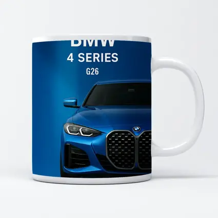 BMW 4 Series G26 Blue Studio Shot