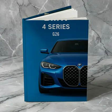 BMW 4 Series G26 Blue Studio Shot