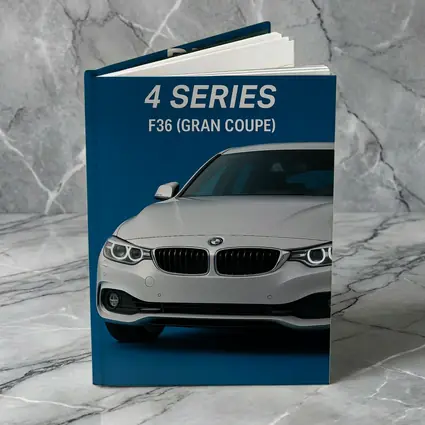 BMW Four Series Gran Coupe Blue Background