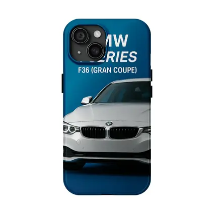 BMW Four Series Gran Coupe Blue Background