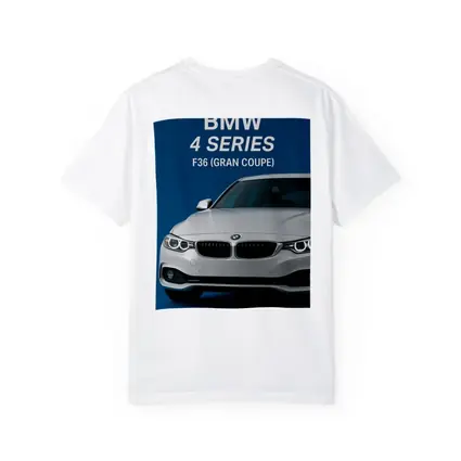 BMW Four Series Gran Coupe Blue Background