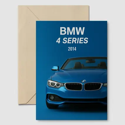 BMW 4 Series 2014 Blue Convertible Front