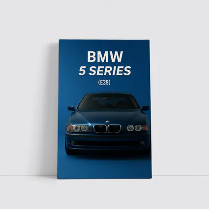 BMW Five Series E39 Blue Studio
