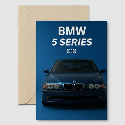 BMW Five Series E39 Blue Studio