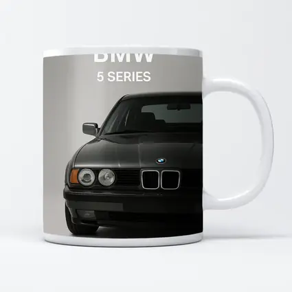 BMW 5 Series Classic Front View Gray