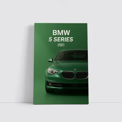 BMW 5 Series F07 Green Front View