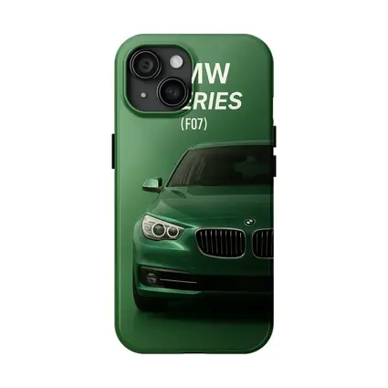 BMW 5 Series F07 Green Front View