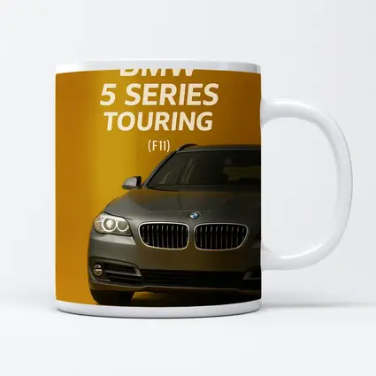 BMW Five Series Touring F11 Gold Background