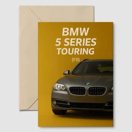 BMW Five Series Touring F11 Gold Background