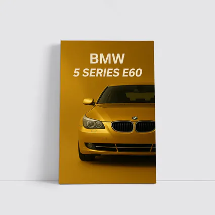 BMW 5 Series E60 Yellow Studio