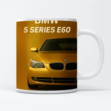 BMW 5 Series E60 Yellow Studio