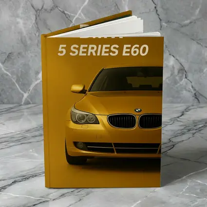 BMW 5 Series E60 Yellow Studio