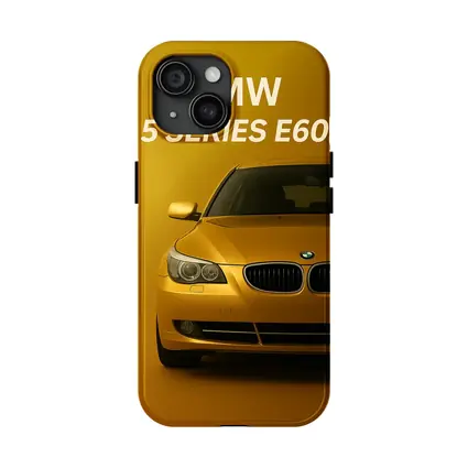 BMW 5 Series E60 Yellow Studio