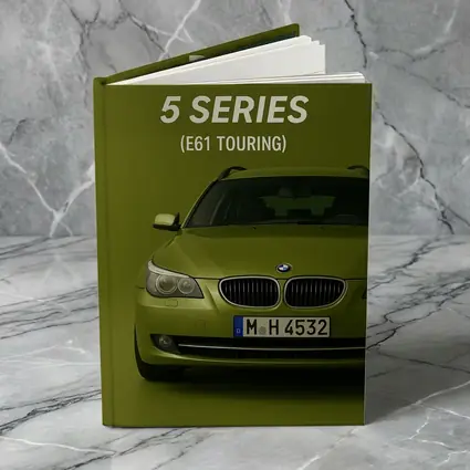 BMW Five Series E61 Touring Green Background