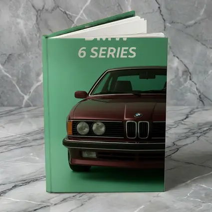 BMW 6 Series Classic Car Green Background