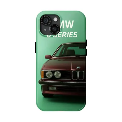 BMW 6 Series Classic Car Green Background